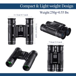10×25 Compact High Powered Binoculars Packet Size for Bird Watching Travel Outdoor Concert Opera with Carrying Bag Fit for Adults and Kids 10x25 Compact High Powered Binoculars Packet Size for Bird Watching Travel Outdoor Concert Opera with Carrying Bag Fit for Adults and Kids