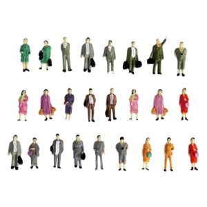 25Pcs HO Scale 1:87 Figures Different Poses Scenery People Model Train Park Street Passenger, Stand