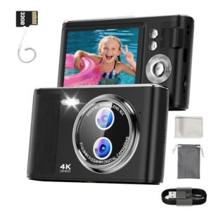 32GB Digital Camera Compact 48MP Autofocus 16X Digital Zoom Photo Camera: 2.8 Inch 4K LCD Screen Portable Vlogging Photography Camera for Kids, Beginners, Teens, Students with...