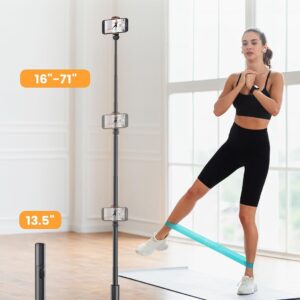 ANXRE 71″ Phone Tripod, NT79 Extendable Selfie Stick for Cell Phone&Camera Photo Video Kits, Travel Tripod Stand with Remote for Video Recording, Phone Holder Tripod Compatible… ANXRE 71" Phone Tripod, NT79 Extendable Selfie Stick for Cell Phone&Camera Photo Video Kits, Travel Tripod Stand with Remote for Video Recording, Phone Holder Tripod Compatible...