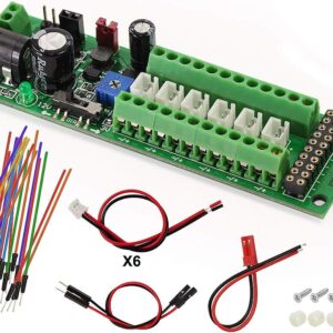 Evemodel PCB012 Power Distribution Board Self-Adapt Distributor HO N O LED Street Light Hub DC AC Voltage Train Power Control
