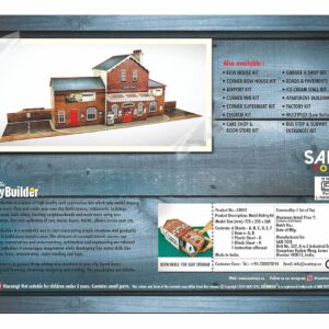 O Gauge 1:48 Scale Railroad Station Cardboard Model Making Kit The CityBuilder Model Railroad Building