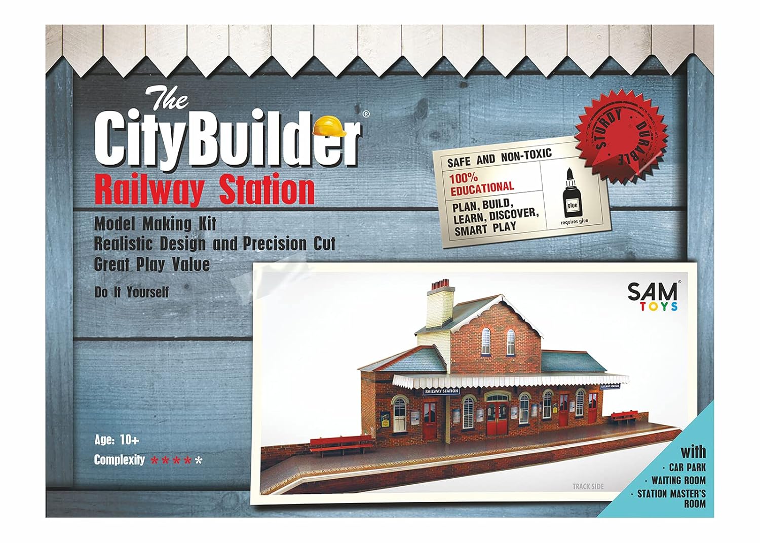 O Gauge 1:48 Scale Railroad Station Cardboard Model Making Kit The CityBuilder Model Railroad Building