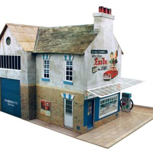 O Gauge 7mm 1:48 Scale Model Railroad Building Garage & Shop Kit The CityBuilder