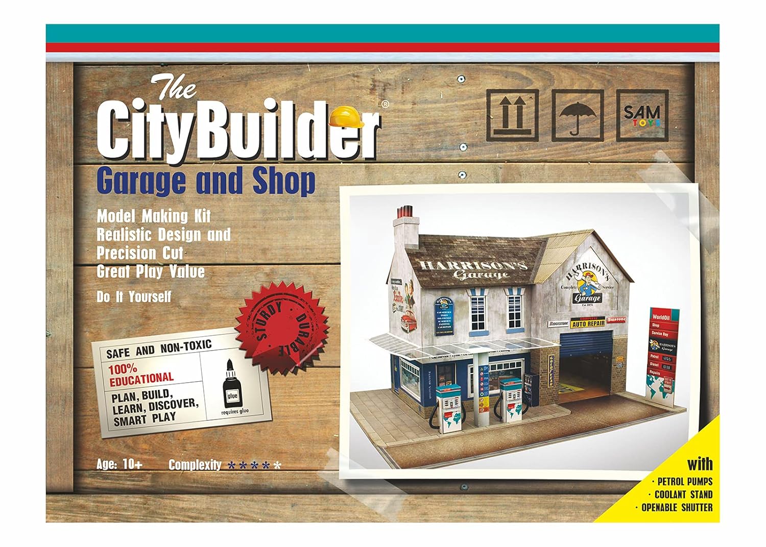O Gauge 7mm 1:48 Scale Model Railroad Building Garage & Shop Kit The CityBuilder