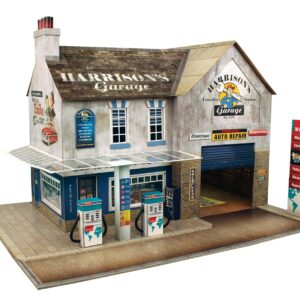 O Gauge 7mm 1:48 Scale Model Railroad Building Garage & Shop Kit The CityBuilder