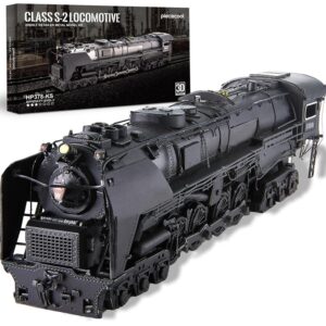 Piececool 3D Metal Puzzles for Adults, Class S-2 Locomotive 3D Metal Puzzles Trains Metal Model Kits,DIY 3D Brain Teaser Puzzle, Great Gift for Family Time