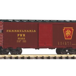 PIKO G SCALE MODEL TRAINS - PRR STEEL BOXCAR 80464 TUSCAN - 38825