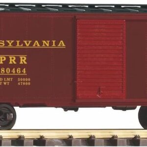 PIKO G SCALE MODEL TRAINS - PRR STEEL BOXCAR 80464 TUSCAN - 38825