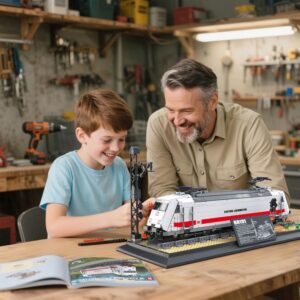 Reobrix BR101 Electric Locomotive Building Block Set with Train Track, Collectible German Train Model, City Train Building Toy for Home & Office Decor, Gift for Teens 14+ &… Reobrix BR101 Electric Locomotive Building Block Set with Train Track, Collectible German Train Model, City Train Building Toy for Home & Office Decor, Gift for Teens 14+ &...