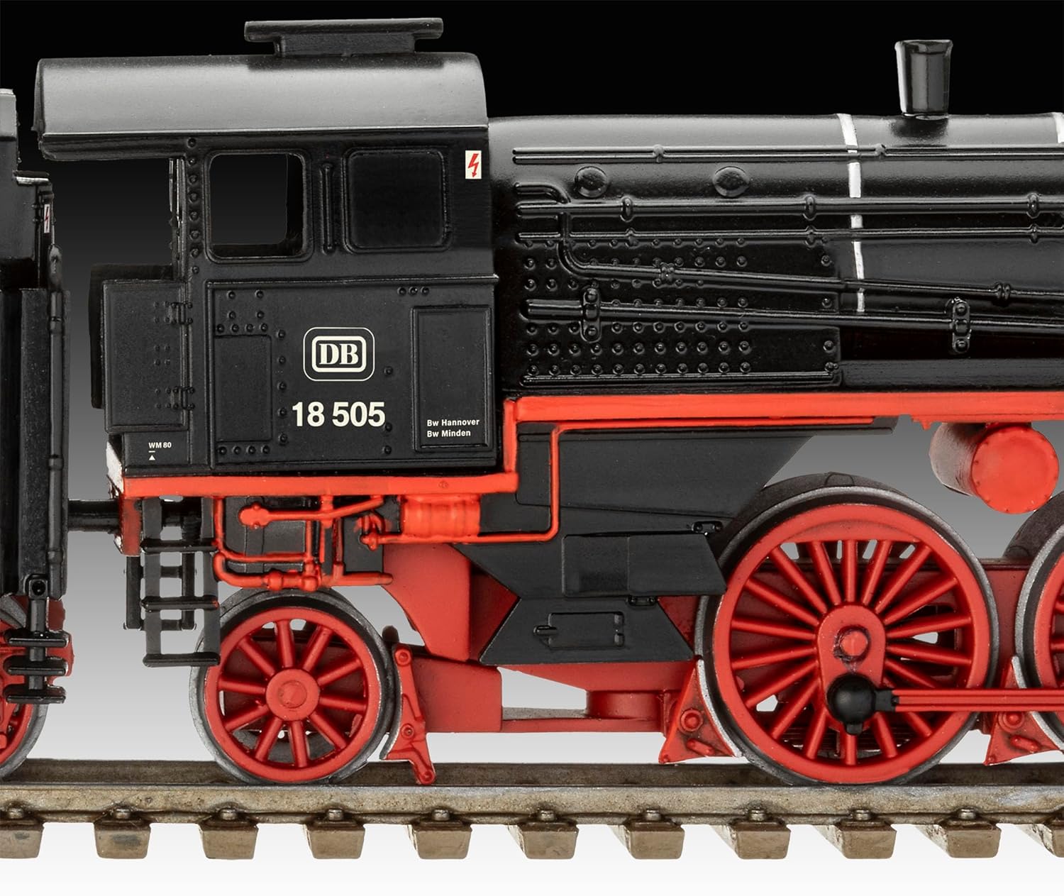 Revell Model Kit Express Train Locomotive BR 18 505-1:87 Scale - Historic Steam Locomotive - Detailed Model with Tender - Precise Chassis & Push Rods - Perfect for Model...