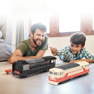 Tiydiygo 2 Pack Train Transformer Figurines Ornaments,Retro Train Modern High-Speed Rail Model Robot Crafts Home Office School Park Room Desk Decoration (C) Tiydiygo 2 Pack Train Transformer Figurines Ornaments,Retro Train Modern High-Speed Rail Model Robot Crafts Home Office School Park Room Desk Decoration (C)