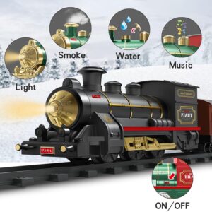 Train Set Electric Train Toys for Kids, Christmas Train Set with Smokes, Light & Sound for Under Christmas Tree, Toddler Model Trains for 3 4 5 6 7 8+ Years Old Kids Boys… Train Set Electric Train Toys for Kids, Christmas Train Set with Smokes, Light & Sound for Under Christmas Tree, Toddler Model Trains for 3 4 5 6 7 8+ Years Old Kids Boys...
