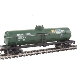 Walthers, Inc. Ready to Run British Columbia Railway Tank Car, Green/Yellow/White