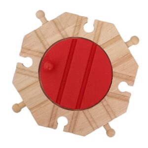 Wooden Train Tracks Connector Modular Railway Systems for Sets Educational Building Block Toy Accessories Wood Track Accessories